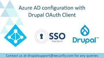 Azure AD Single Sign-On ( SSO ) |  Drupal SSO |  Login using Azure AD | Drupal Azure AD