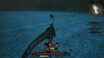 Path of Titans first time trying out hatchet bite on allosaurus ￼#dinosaur #pathoftitans #gaming