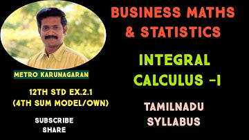 12th Std BM Ex.2.1(4th sum model- own sum) Integrate √x (x^2-2x+3) with respect to x
