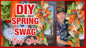 How To Make A Spring Easter Swag For your Front Door / Ramon At Home