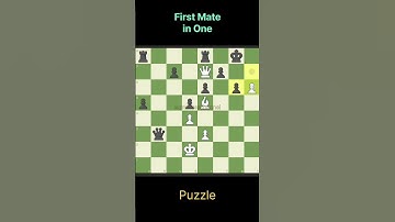 First Mate In One #chess #chessmaster #chesstricks #chessgame #chesscom #chesspuzzle #chesstactics