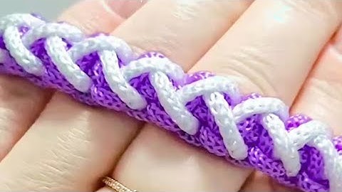Bracelet Knitting Tutorial: Bracelet Pattern#shorts #macrametutorial #tricks #howto#craftideas