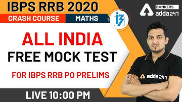 IBPS RRB 2020 Crash Course | Maths | All India Free Mock Test