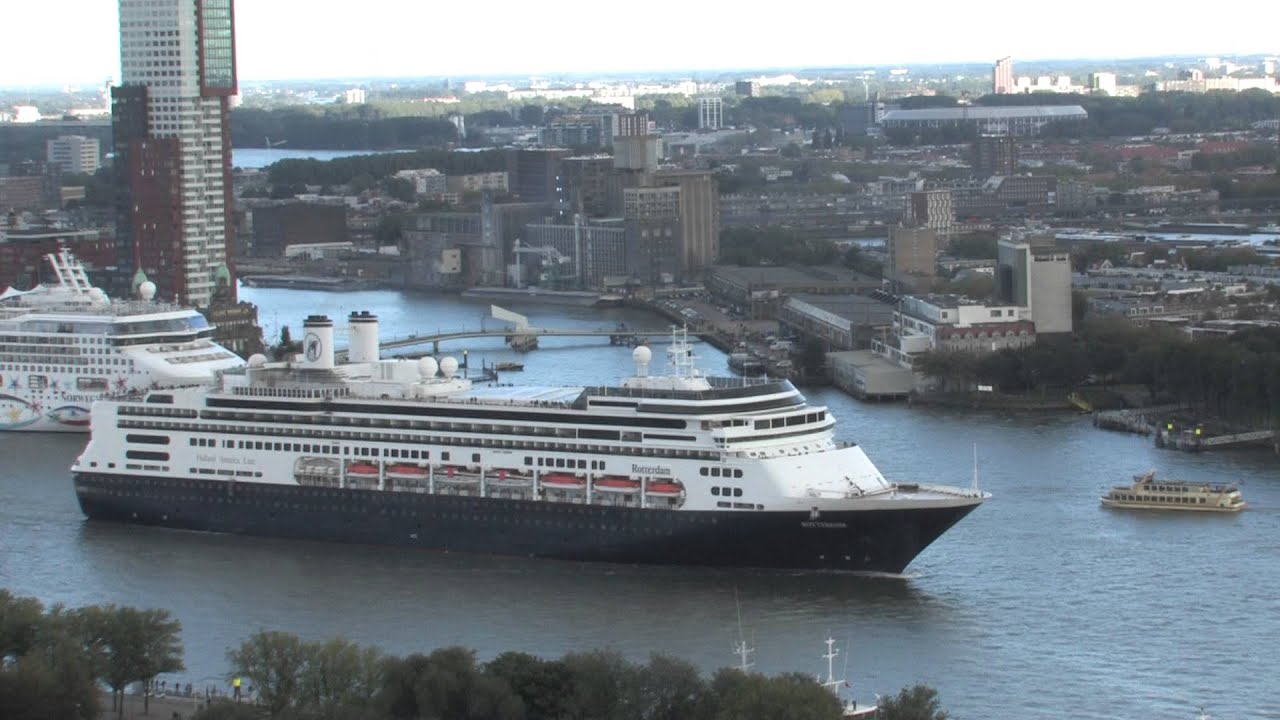 Vertrek ms Rotterdam real time YouTube