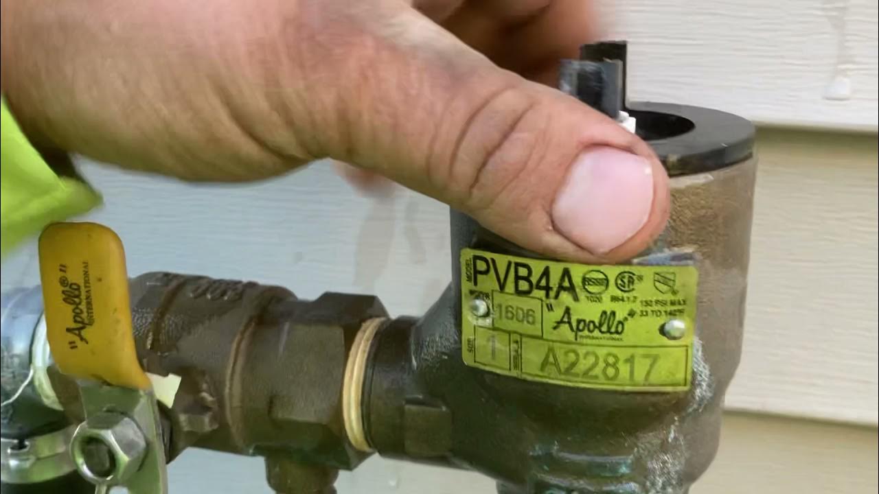 Repair Apollo pvb4a backflow preventer - YouTube