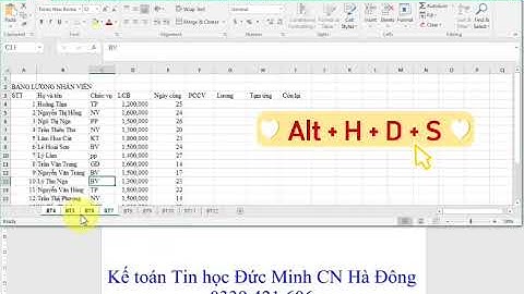 Cách xóa nhiều sheet trong Excel