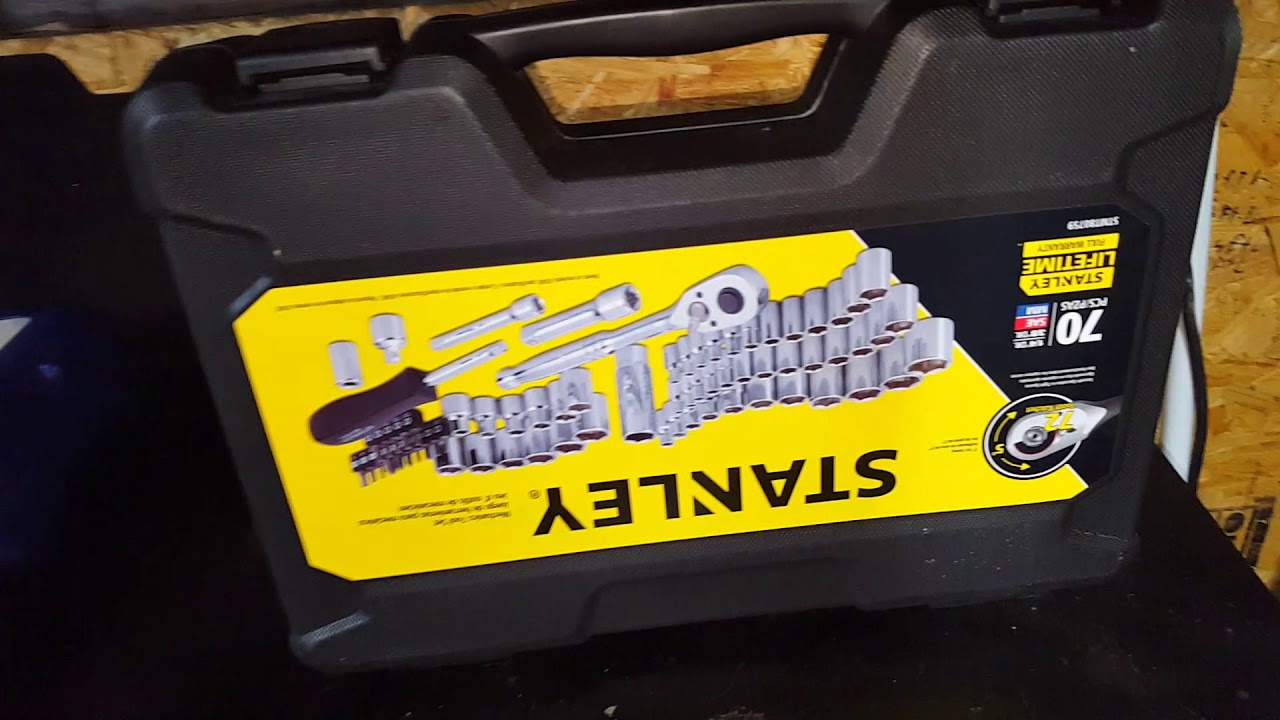 Stanley 70 piece mechanic/socket set YouTube