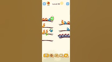 Bird Sort Colour GAMEPLAY LEVEL 45🔥Subscribe Channel@8-Bit games🔥