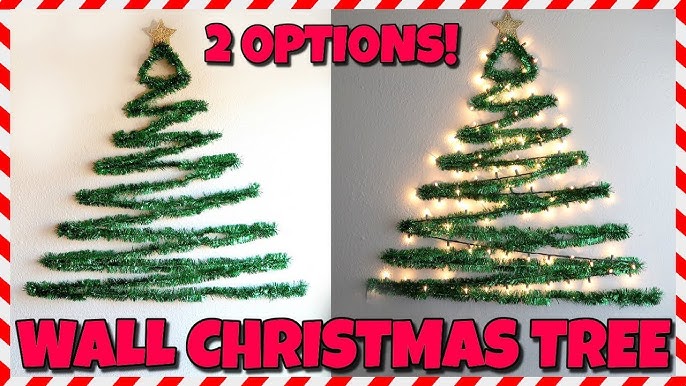 Small Space Easy Christmas Tree Tutorial - ( DIY Space saving tree) 