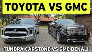 $80k LUXURY TRUCK BATTLE! GMC Denali vs Toyota Tundra Capstone!
