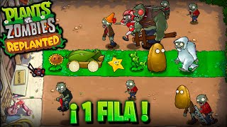 ¿Es posible terminar Plantas vs Zombies REPLANTED con solo 1 FILA?