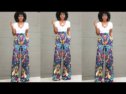 The easiest way to make a PALAZZO PANT in 10 minutes|How to:Palazzo ...