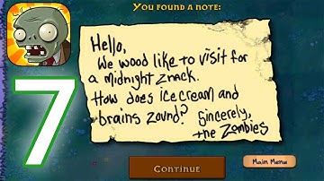 Plants vs. Zombies - Gameplay Walkthrough Part 7 - Night Level 8 - 10 Completed (iOS, Android)