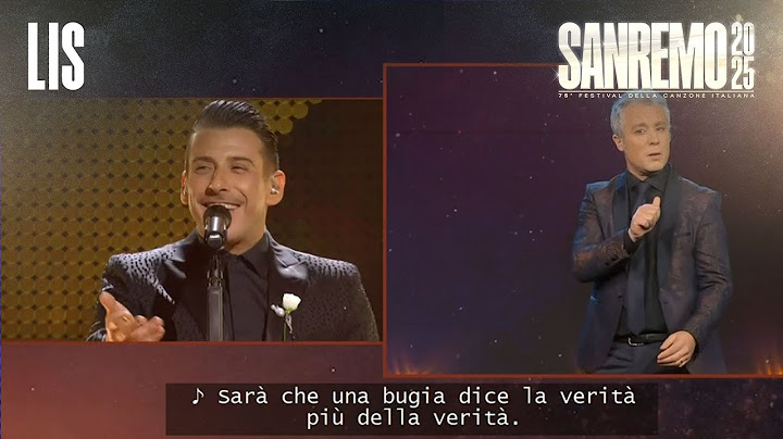 LIS Sanremo 2025 - Francesco Gabbani canta “Viva la vita”