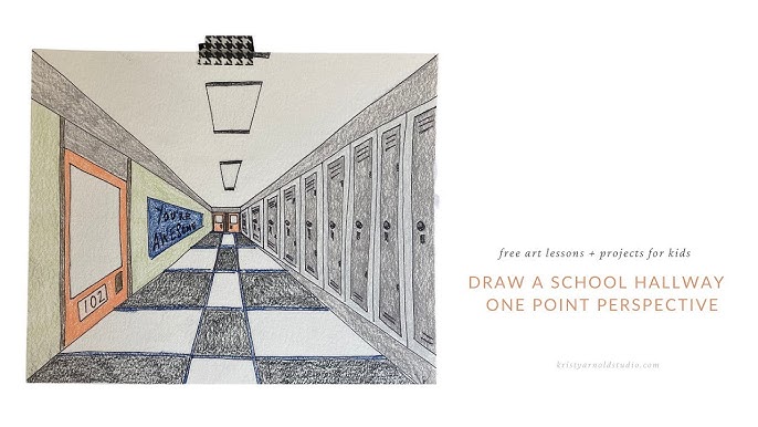 How to Draw 1-Point Perspective for Beginners: A Hallway 