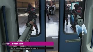 VR Gameplay: Bullet Train (Tech Demo) (Oculus VR) screenshot 4
