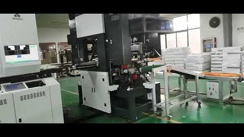 RB380 Maquina para fabricar caja rigida Color naranja/Rigid box making machine with High Speed