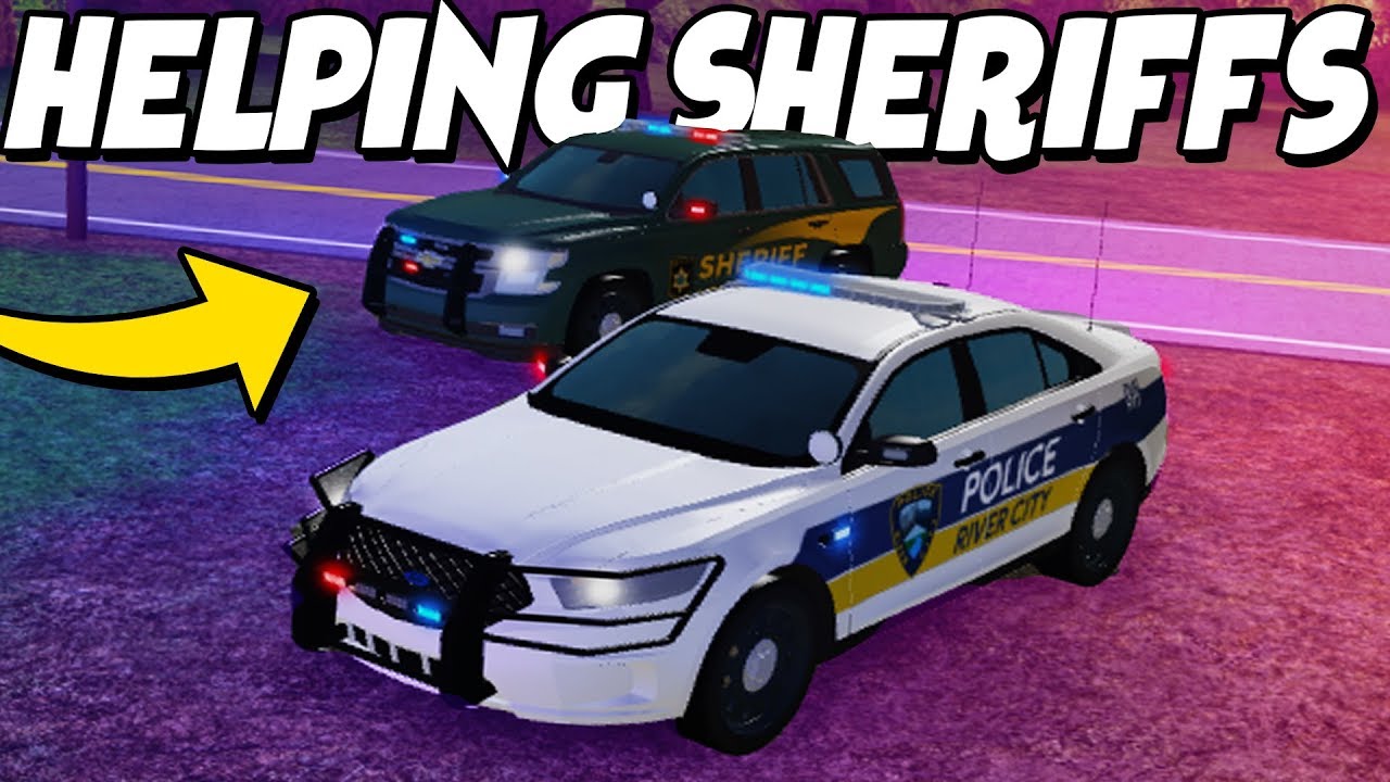 Working With A Sheriff To Become An Officer Roblox Emergency Response S2 2 - roblox sheriff car