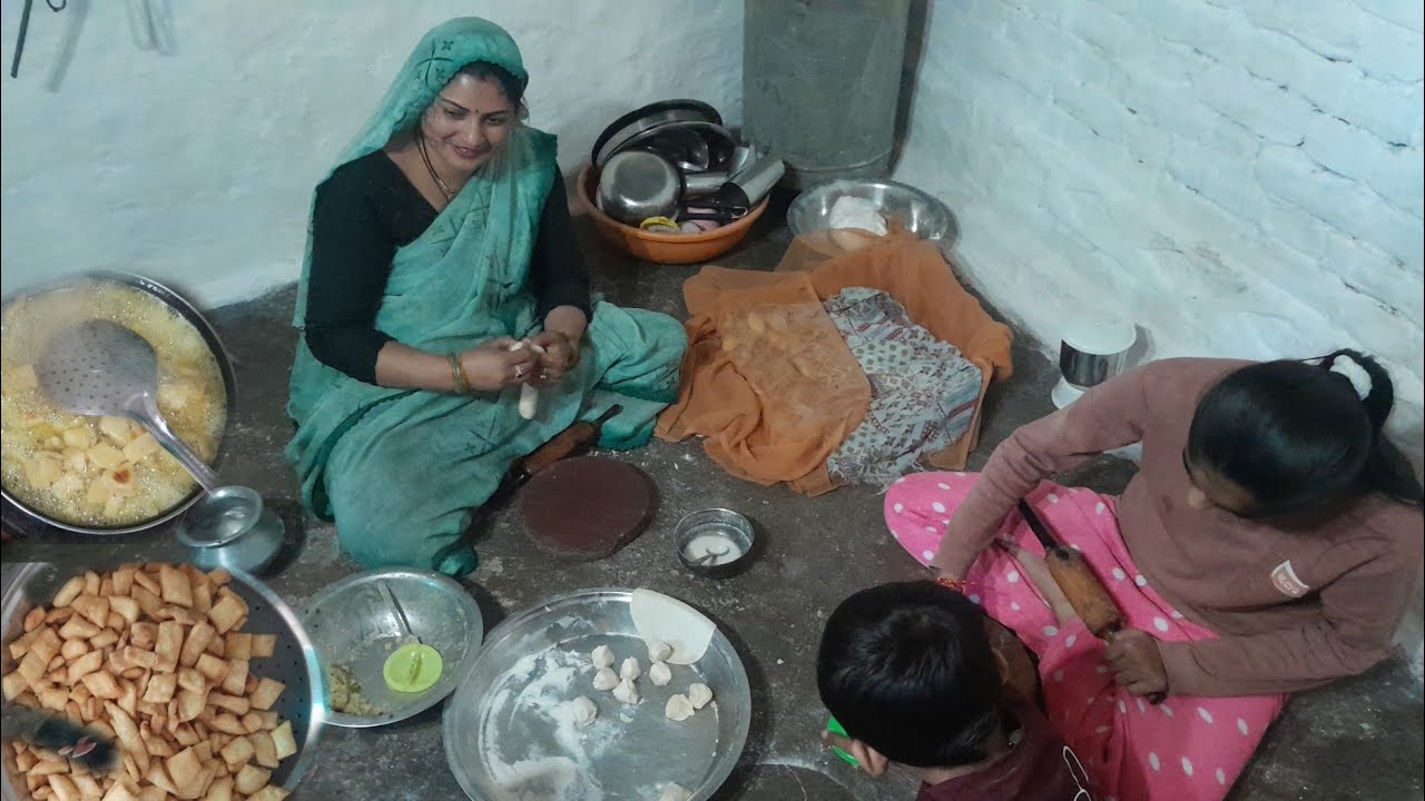 🛖गाँव  मे होली की तैयारी जोर शोर से होने लगी##💃