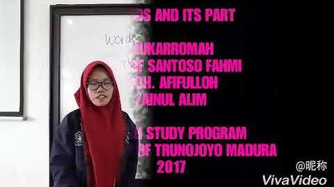Words and Its part - University of Trunojoyo Madura