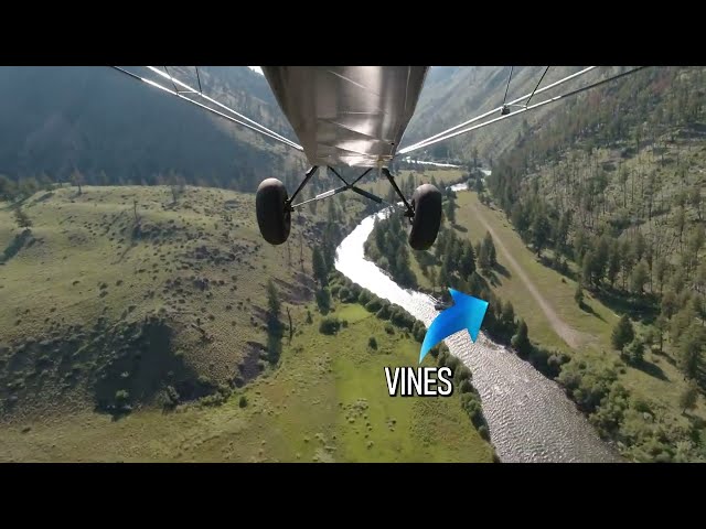 Landing and Taking off from Vines Airstrip Idaho backcountry - NA8