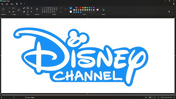 How to draw a Disney Channel logo in MS Paint Windows 11
