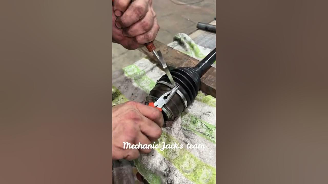 Grease Leak, DriveAxle Rubber Boot Broken, Replace CV Boot YouTube