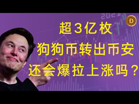 狗狗币 | doge币 | 比特币 | 最新行情走势分析！狗狗币暴涨150%！币安大规模转出3亿枚，行情走势分析揭秘背后秘密！