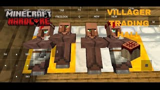 I MADE VILLAGER TRADING HALL POJAV LAUNCHER MINECRAFT HARDCORE PART 3