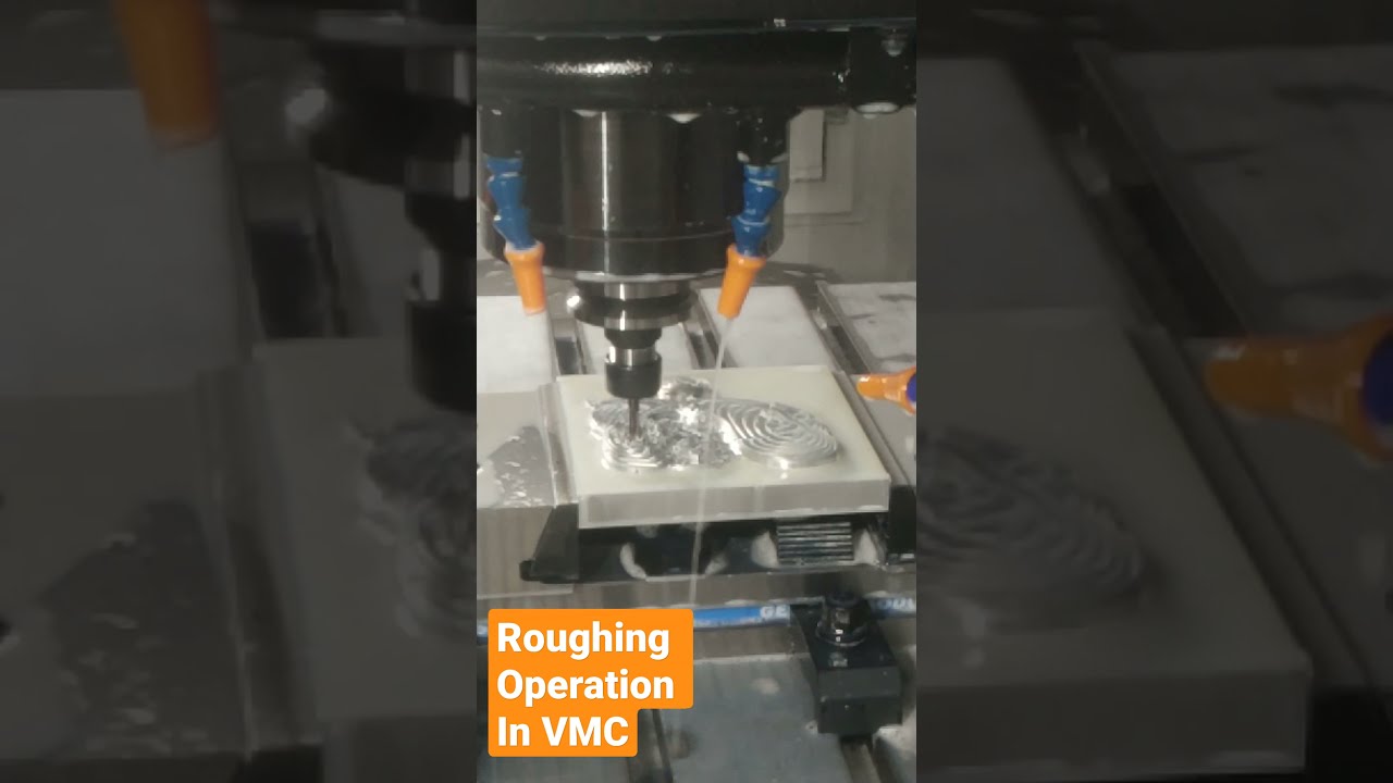 CNC VMC Roughing Operation #shorts #jyoticnc #vmc #programming #machining