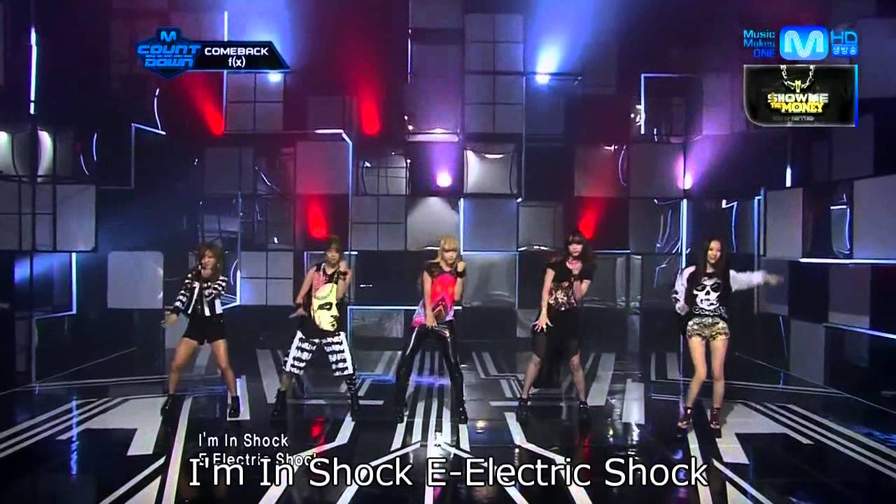 f(x)] Electric Shock-Live Mix+掛け声+日本語字幕- - YouTube