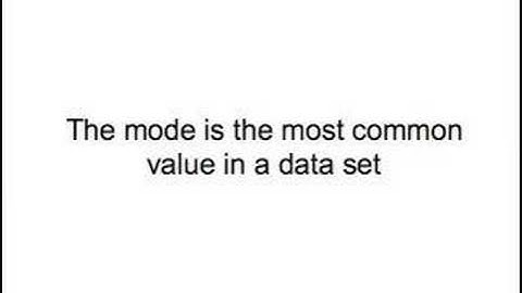 Mean, mode and median from frequency tables