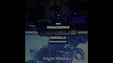 Megatronus vs godzilla #edit #transformers #godzilla #monsterverse #shorts
