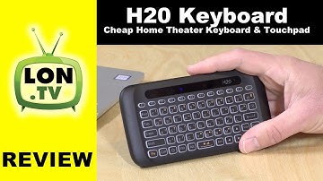 H20 Mini Wireless Keyboard & Touchpad Review- Good, Cheap Home Theater Remote