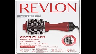 REVLON Hair Dryer || RVDR 5222 || One-Step Hair Dryer || And Volumizer || Hot Air Brush || Metallic