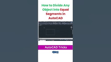 How to Divide Any Object into Equal Segments in AutoCAD | Gobeshona  #autocad