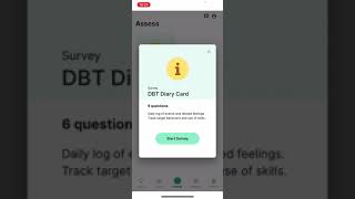 Clients: Access a DBT Diary Card screenshot 5