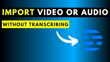 How to Import Video or Audio WITHOUT Automatically Transcribing in Descript