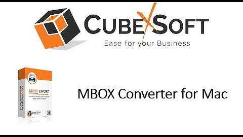 CubexSoft Mac MBOX Converter for Mac OS