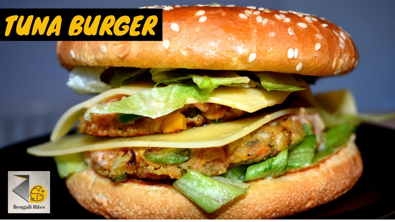 How to make Tuna Burger Fish Recipes Tuna Burger Recipe YouTube