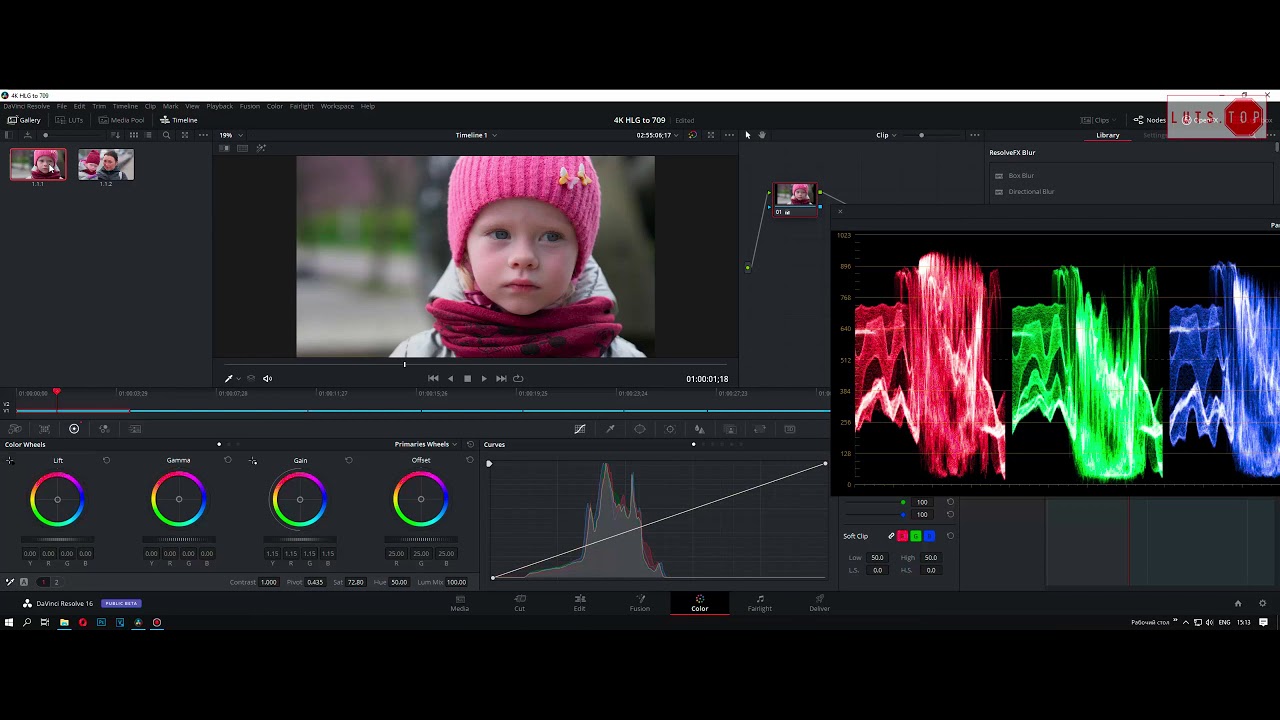 Panasonic gh5 HLG(bt2020) 10bit 422 to BT-709 8bit 420 WITHOUT LUTs