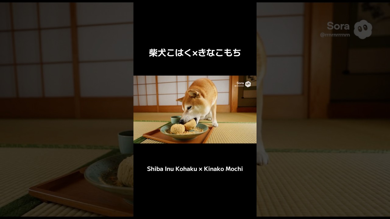 柴犬こはく×きなこもち🐕🤎Shiba Inu Kohaku × Kinako Mochi 