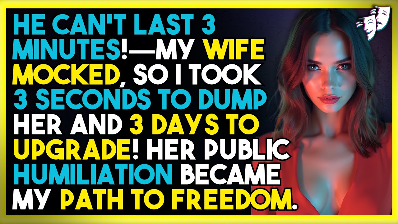 He Can't Last 3 Minutes!'—My Wife Mocked, So I Took 3 Seconds To Dump Her And 3 Days To Upgrade!