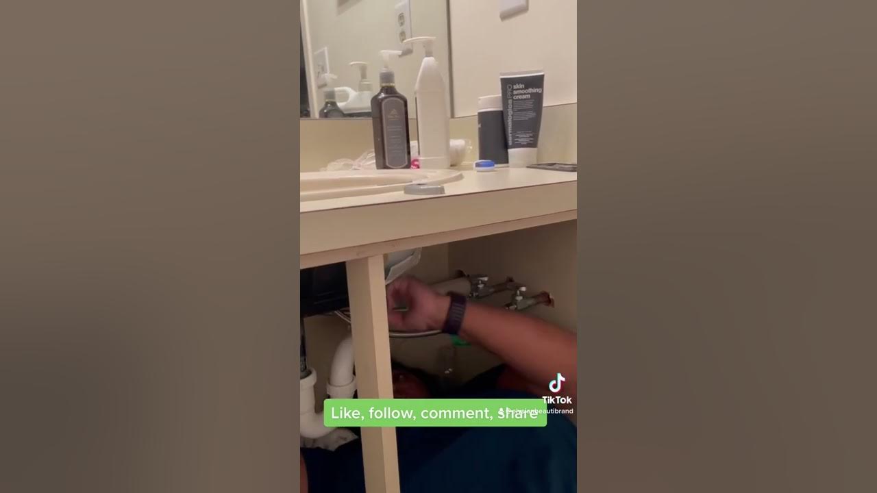 Woman install bathroom faucet YouTube