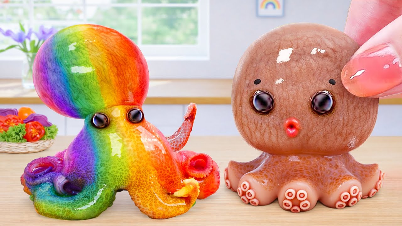 Seafood Gaya Thailand 🐙 Super Easy Fried Octopus with Thai Sauce Recipe🔥Mini Yummy