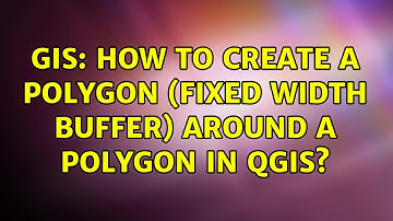 GIS: How to create a polygon (fixed width buffer) around a polygon in QGIS?