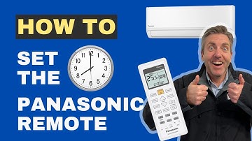 How to Set the Clock 🕒 | Panasonic Wall Split System Remote (Easy Guide)