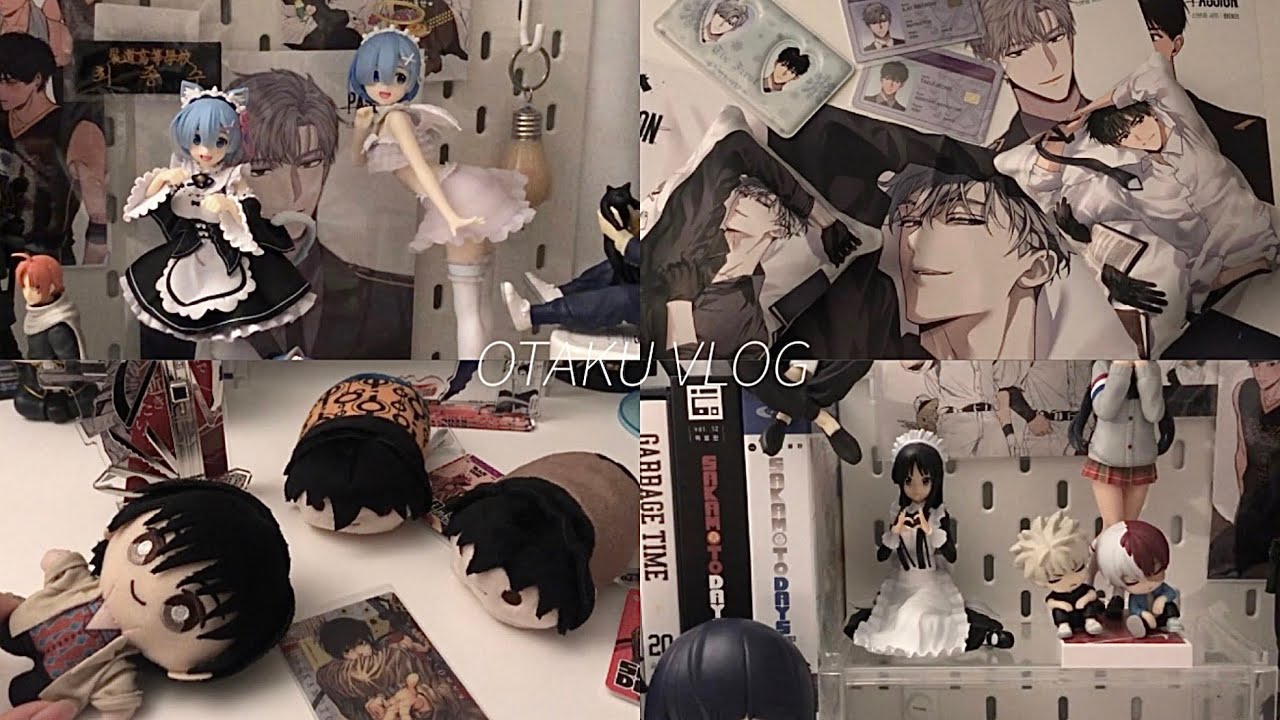 [오타쿠 브이로그] 피규어만 까는.. • 사카데이 • 나구모 육덕나이프아크릴 • 쯔무 • 볼체인누이 • 케이온 미오 메이드 피규어 • 렘 피규어 • 패션bl • 미쿠 • 리즈큥