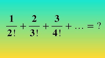Sum of infinite series with factorial