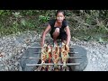 Yummy Fish Spicy Tasty Cooking For Dinner & Survival in the forest